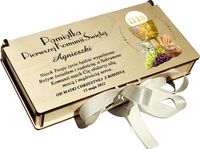 Pudełko na pieniądze prezent KOMUNIE ŚW pamiątka