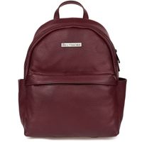 Burgundowy Mały Skórzany Plecak Damski Elegancki Plecaczek A5 Beltimore P15