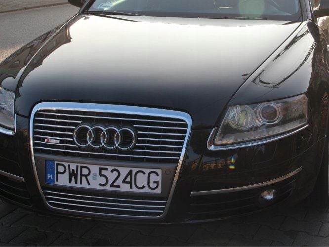 AUDI A6 C6 - LISTWY CHROMOWANE na GRILL CHROM zdjęcie 1