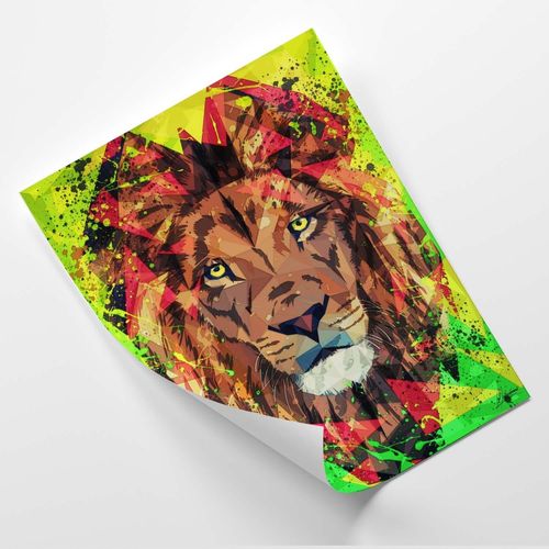 Plakat, Malowany lew 40x60 na Arena.pl