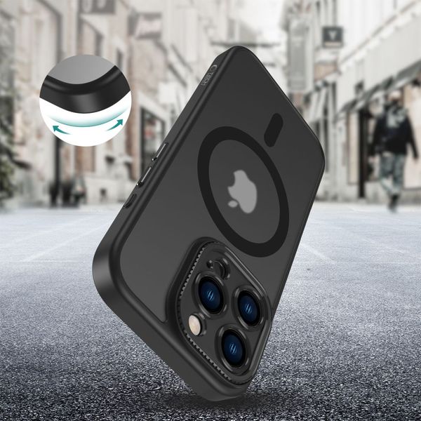 tech-protect magcam magsafe iphone 16 pro matte black zdjęcie 4