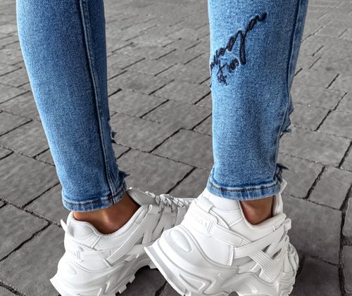 Spodnie jeansowe damskie O LA VOGA DAZY jasny niebieski r.S na Arena.pl