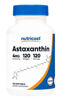 NUTRICOST Astaxanthin 4 mg - Astaksantyna (120 kaps.)