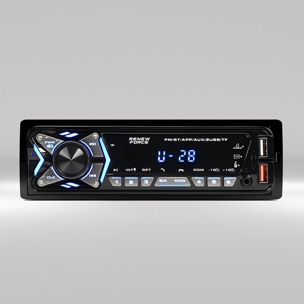 Radio Samochodowe Bluetooth 1-DIN USB AUX MP3 LCD Mikrofon Pilot zdjęcie 6