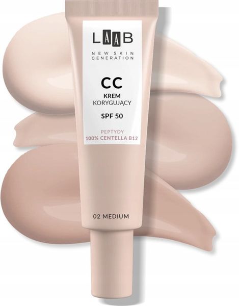 AA LAAB 100% Centella B12 Krem CC korygujący SPF50 nr 02 Medium zdjęcie 1