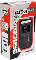 YATO MINI KOMPRESOR 12V SAMOCHODOWY Z WYŚWIETLACZEM LED 120W 10BAR 25L/MIN