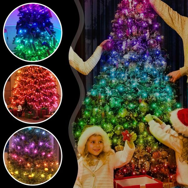 INTELIGENTNE Lampki Choinkowe 200LED SMART FLASH Bluetooth Apka PILOT 20m zdjęcie 11