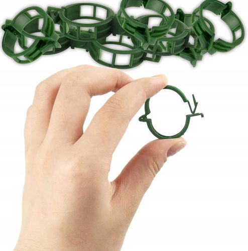 ZAPINKI KLIPSY UCHWYT SPINACZ DO ŁODYG POMIDORÓW FASOLI PĘDÓW 100 na Arena.pl