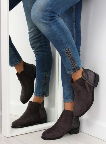 Botki sztyblety Shiny back 1546-89 Grey - 41 na Arena.pl