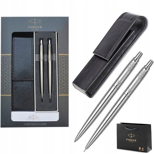 Długopis Ołówek Parker Jotter Stalowy GRAWER Prezentowy Walentynki + Gumka na Arena.pl