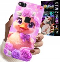 ETUI DO HUAWEI P10 LITE - SŁODKA KACZUCHA, KACZKA NA RÓŻOWYM TLE