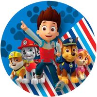Opłatek na tort PAW Psi Patrol Pies Pieski Marshall Rubble Rocky Skye Zuma