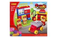 Klocki Jumei 3+ STRAŻ POŻARNA 43 elementy, 28x26cm