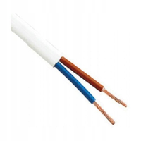 Przewód OMY 2x1,5 okrągły, biały, linka Elektrokabel OMY 2x1,5mm2 100m