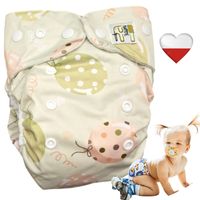 Pieluszka Wielorazowa KIESZONKA BAMBUS BALONY ZIELONE Pieluszki NappiMe