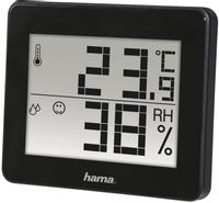 Hama TERMOMETR/HIGROMETR TH-130, CZARNY
