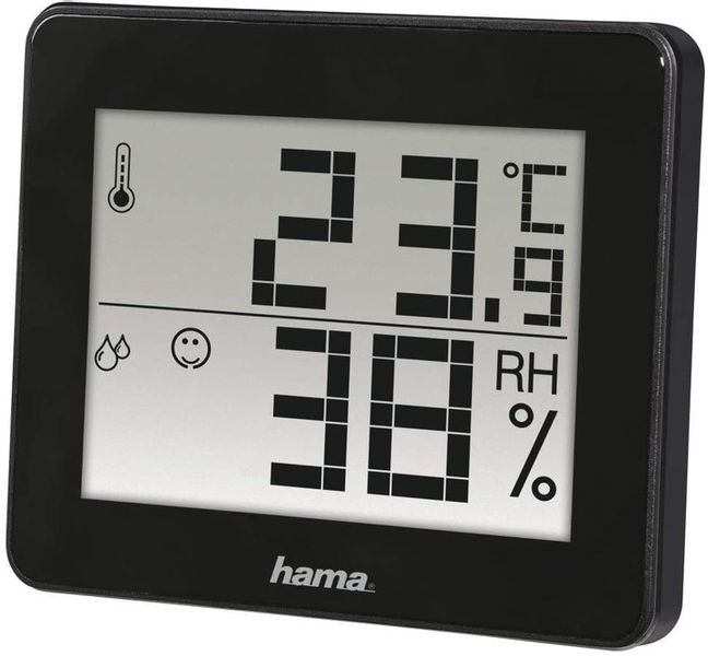 Hama TERMOMETR/HIGROMETR TH-130, CZARNY zdjęcie 1