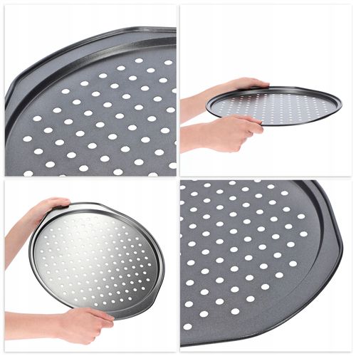 BLACHA TACA FORMA DO PIZZY PIECZENIA 31 CM POWŁOKA na Arena.pl