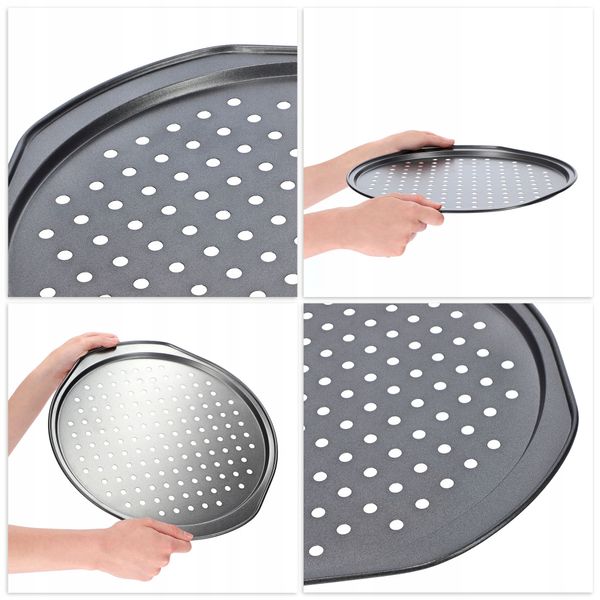 BLACHA TACA FORMA DO PIZZY PIECZENIA 31 CM POWŁOKA zdjęcie 4