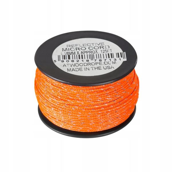 Linka ATWOOD MICRO CORD 38m Reflective Neon Orange zdjęcie 2