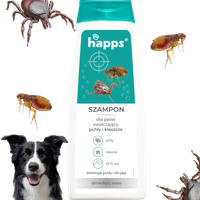 happs - szampon dla psów na pchły i kleszcze 250ml