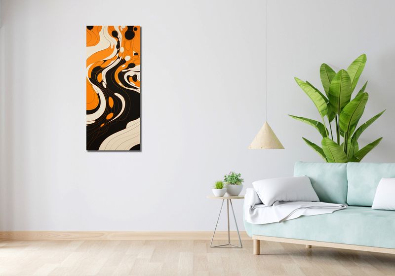 Obraz 40x100cm Tańczący Atrament zdjęcie 2