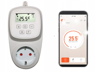 WiFi HQ Smart Gniazdo Regulator Temperatury Sterownik Termostat Gniazdkowy