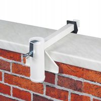 Uchwyt do parasola na murek, do 23 mm, kolor biały