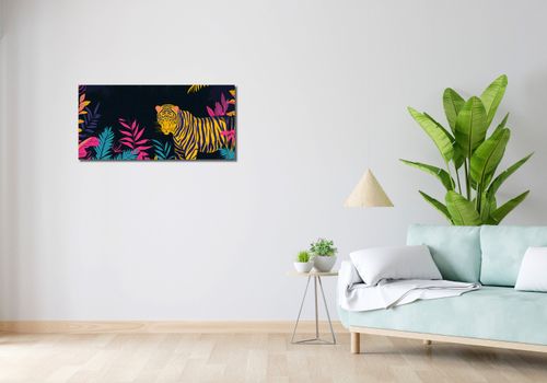 Obraz 90x40cm Tygrys w Rozdarciu na Arena.pl