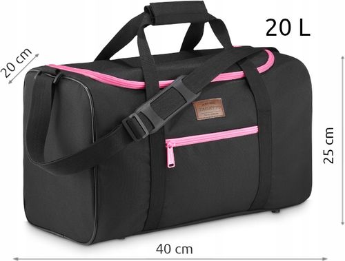Torba podróżna do samolotu 40x20x25 RYANAIR WIZZAIR bagaż podręczny ZAGATTO na Arena.pl