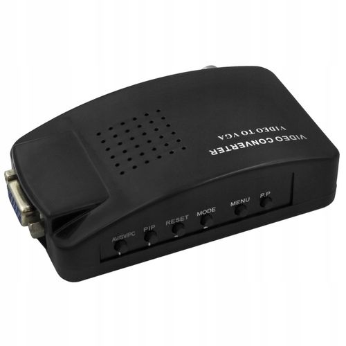 KONWERTER SYGNAŁU WIDEO S-VIDEO BNC AV VGA DO VGA Z PRZEWODAMI GRATIS na Arena.pl