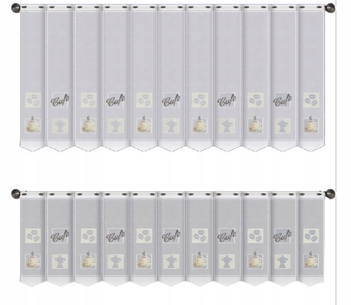 Zazdrostka kuchenna firana kawa malowana 150x70 cm zdjęcie 1