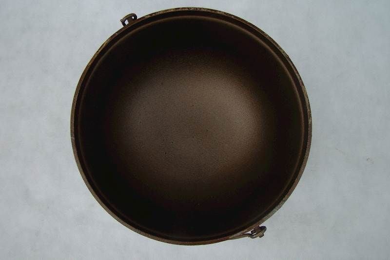 Kociołek żeliwny garnek cygański 6L wypalony zdjęcie 4