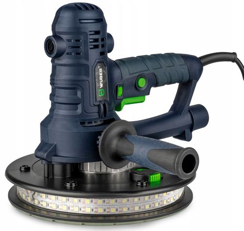 SZLIFIERKA DO GIPSU GŁADZI 180MM SIECIOWA Z TAŚMĄ LED + 6 PAPIERÓW na Arena.pl