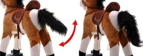 JPMAXX KOŃ NA BIEGUNACH - JASNY BRĄZ na Arena.pl