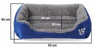 LEGOWISKO MIĘKKIE PLUSZOWE POSŁANIE DLA PSA KOTA 55x45 SOFA M