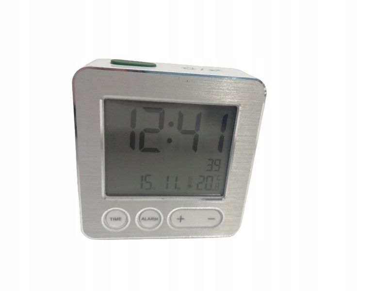 Zegar budzik TFA biały 6,6cm zdjęcie 10