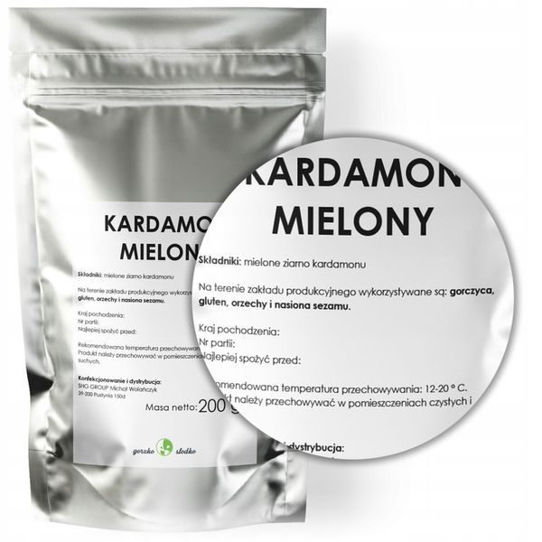 KARDAMON MIELONY aromatyczny kardamon mielony 200g zdjęcie 8