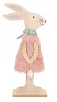 ZAJĄC ZAJĄCZEK WIELKANOCNY DREWNIANY DUŻY FIGURKA