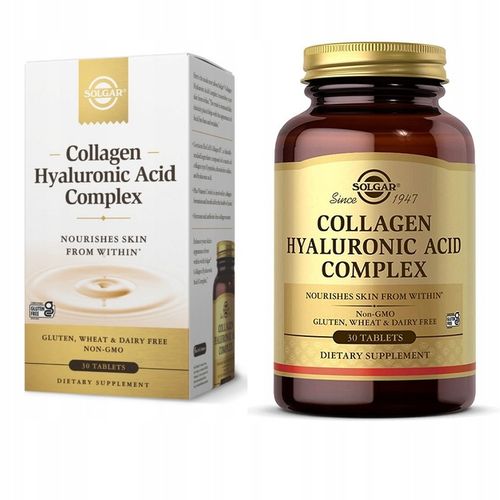 SOLGAR Collagen Hyaluronic Acid Complex 30t KOLAGEN KWAS HIALURONOWY WIT C na Arena.pl