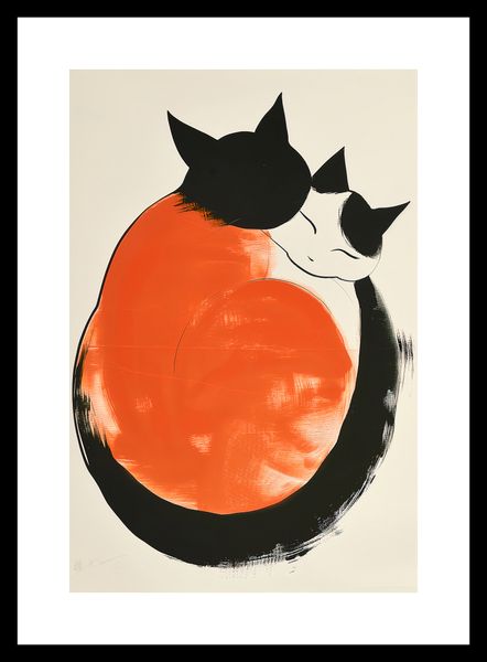 Plakat 20x30cm Yin i Yang Kotów zdjęcie 3