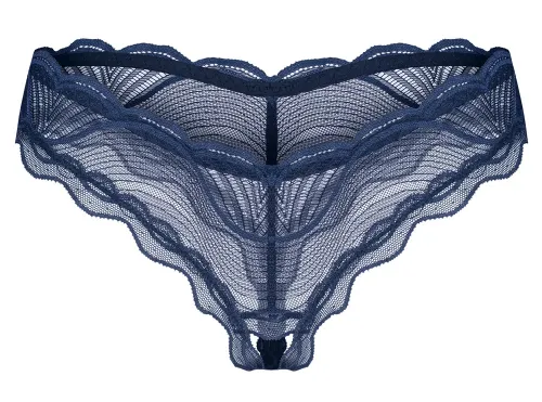 obsessive nightly blue figi koronkowe otwarty kroj m/l niebieskie na Arena.pl