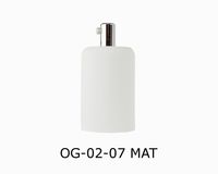 OPRAWKA E27 OSŁONKA DEKORACYJNA METALOWA BIAŁA MAT + CHROM