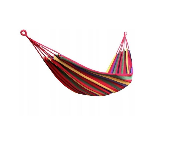 Hamak ogrodowy pojedynczy 80 x 200 cm Jednoosobowy zdjęcie 3