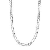 srebrny łańcuszek figaro unisex  4mm 50/55cm