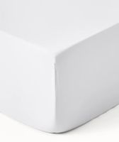 Prześcieradło z satyny bawełnianej z gumką Comfort 140 x 200 x 25 cm białe
