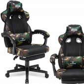 Materiałowy fotel gamingowy biurowy krzesło gracza tkanina IMBA seat