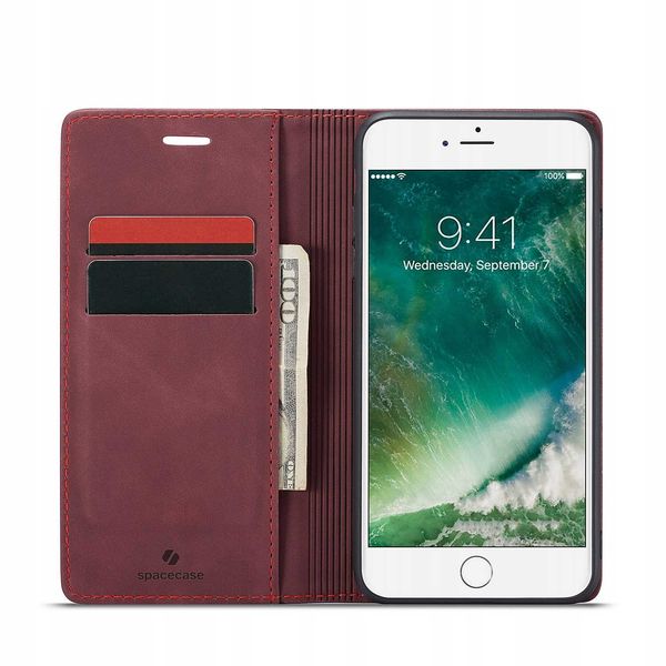Spacecase Wallet Iphone 7/8 Plus Red zdjęcie 14