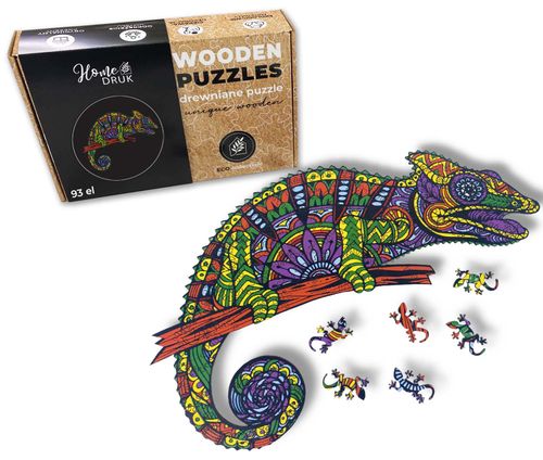 Puzzle Drewniane dla dzieci i dorosłych Kameleon 2 Chameleon 2 na Arena.pl
