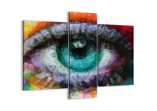 Obraz Na Płótnie - Oko Kolory - 95X80 Cm - Cb95X80-3172 na Arena.pl